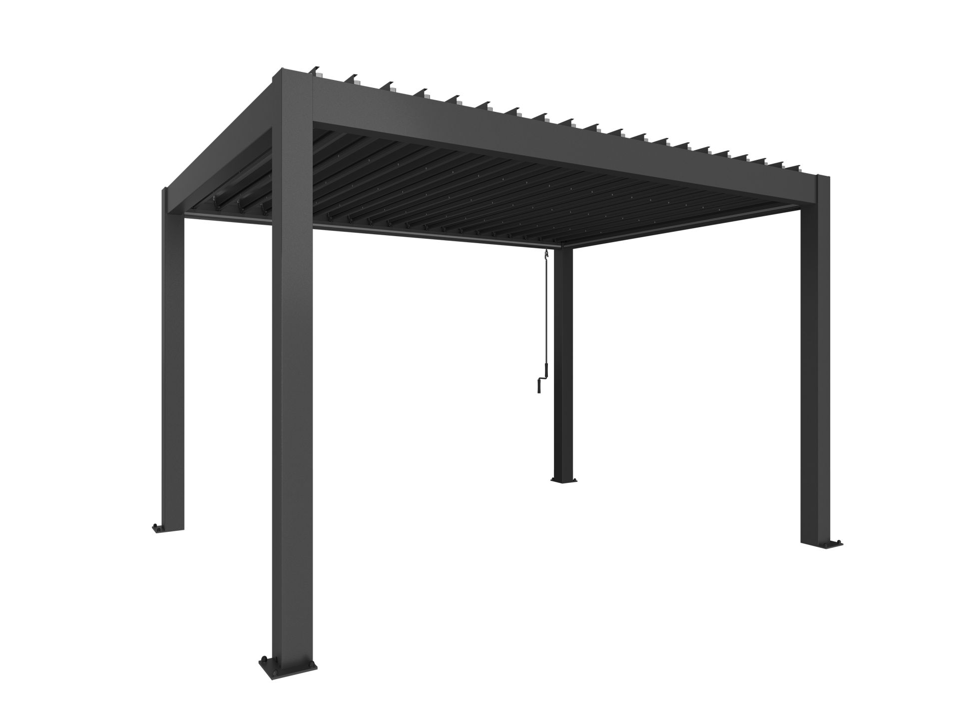 Biohort Pergola Metaal 4x3 m Donkergrijs
