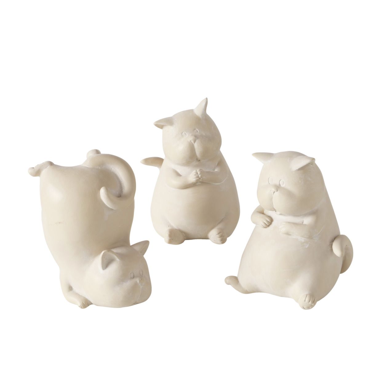 Boltze Home Kat Catty Beige 12.5cm - assorti - prijs per stuk
