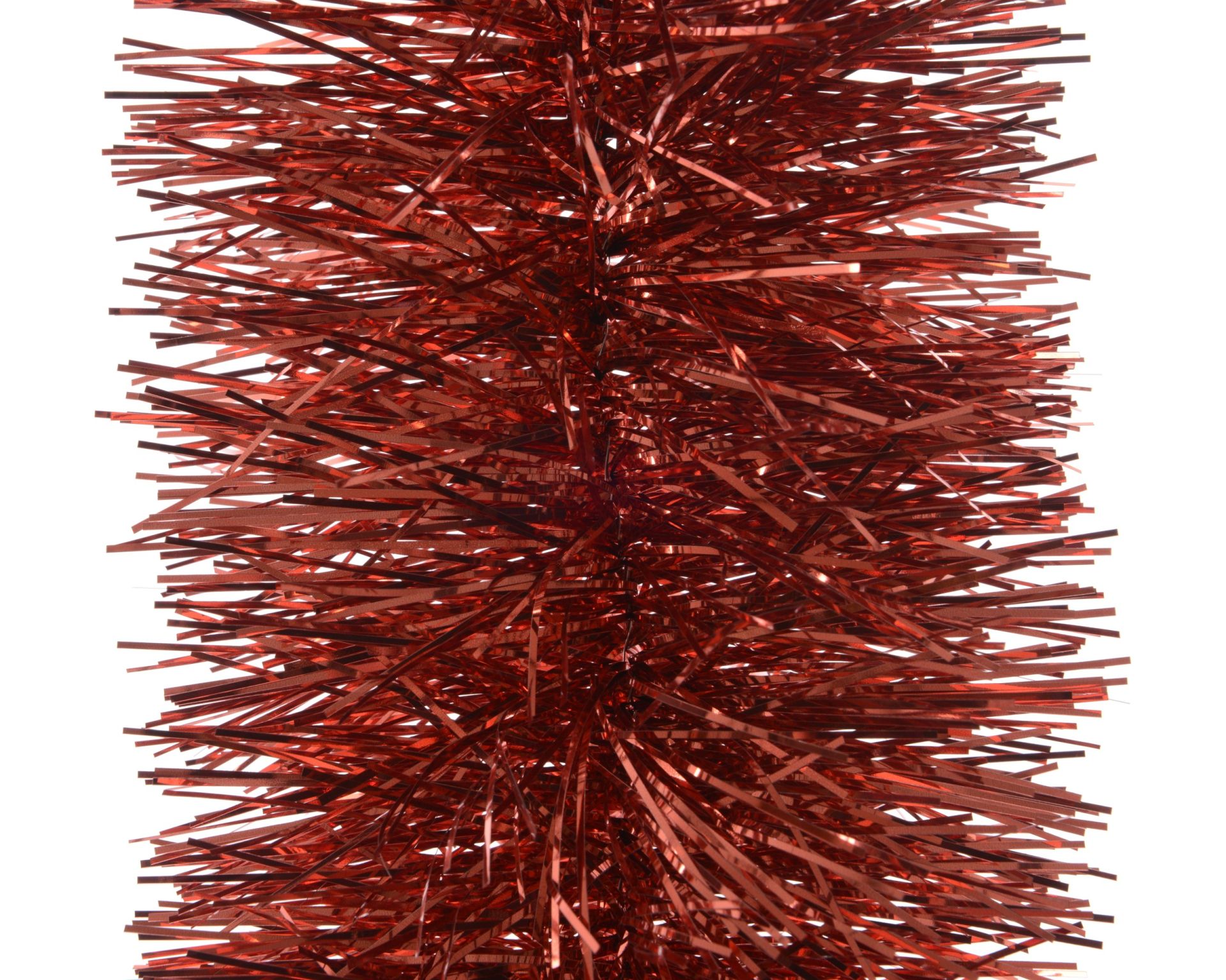Guirlande Lametta Kerstrood 20x270 cm - Glanzend
