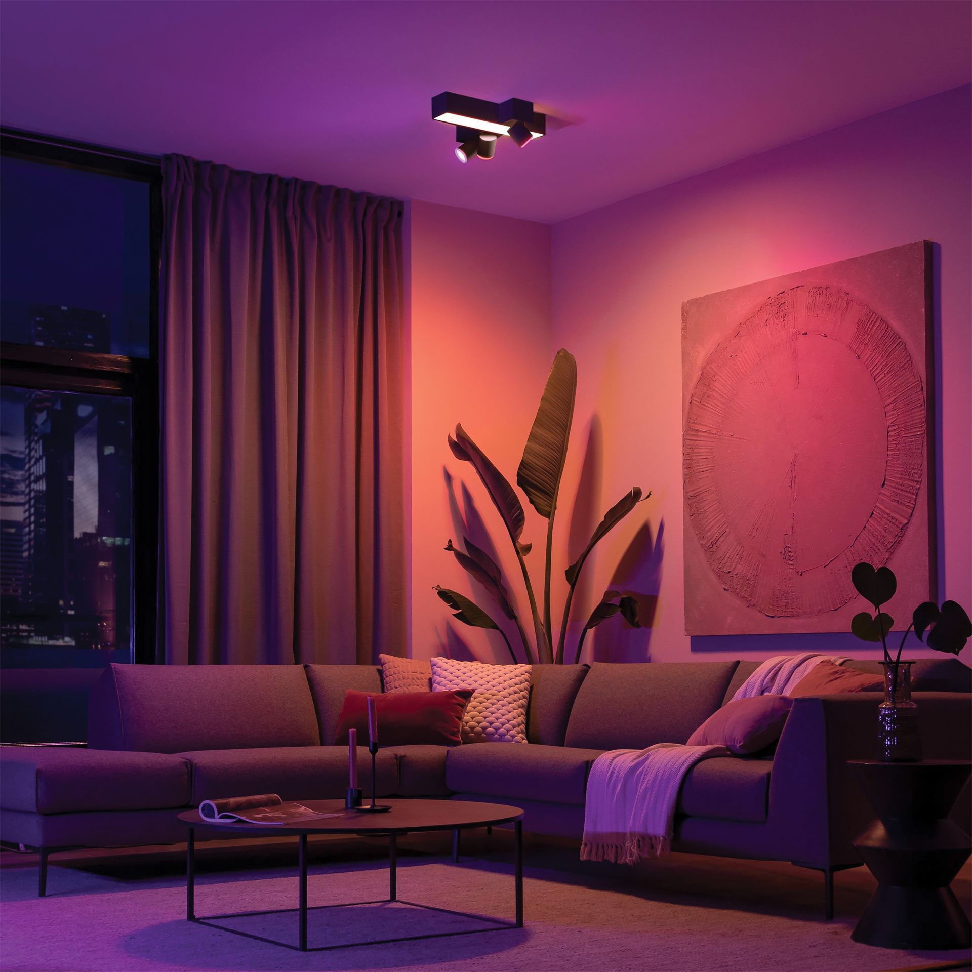 Philips Hue Plafondlamp Centris Zwart 3xGU10 5.7W White&Color Ambiance BT