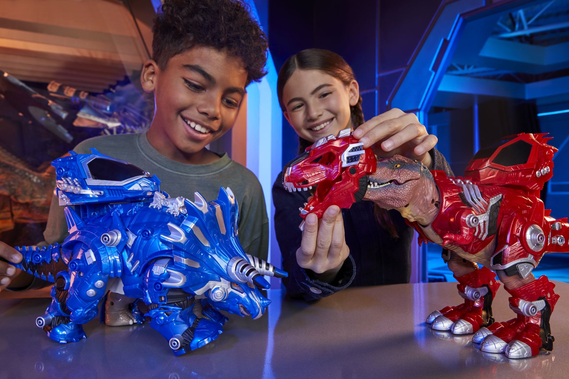 Armorsaurs Armor-Up Dinosaur - Triceratops Cobalt