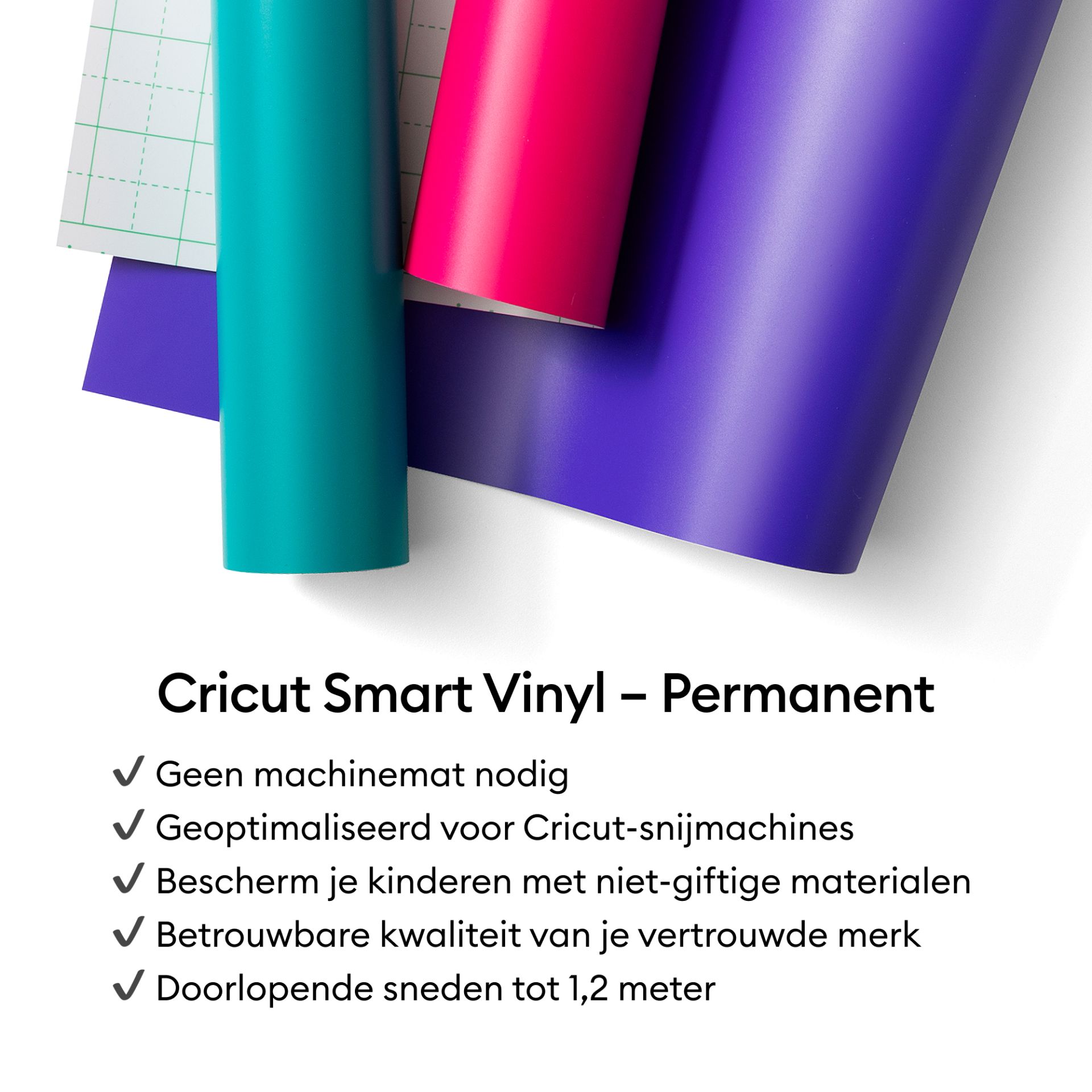 Cricut Joy Smart Vinyl Permanent 14x122cm - Zilver (1 vel)