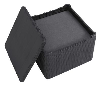 Allibert Keter Allibert tuintafel Arica grijs 79x59x42 cm Leen Bakker