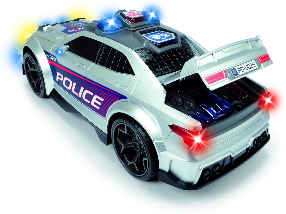 Street Force Politiewagen met licht en geluid, 33 cm