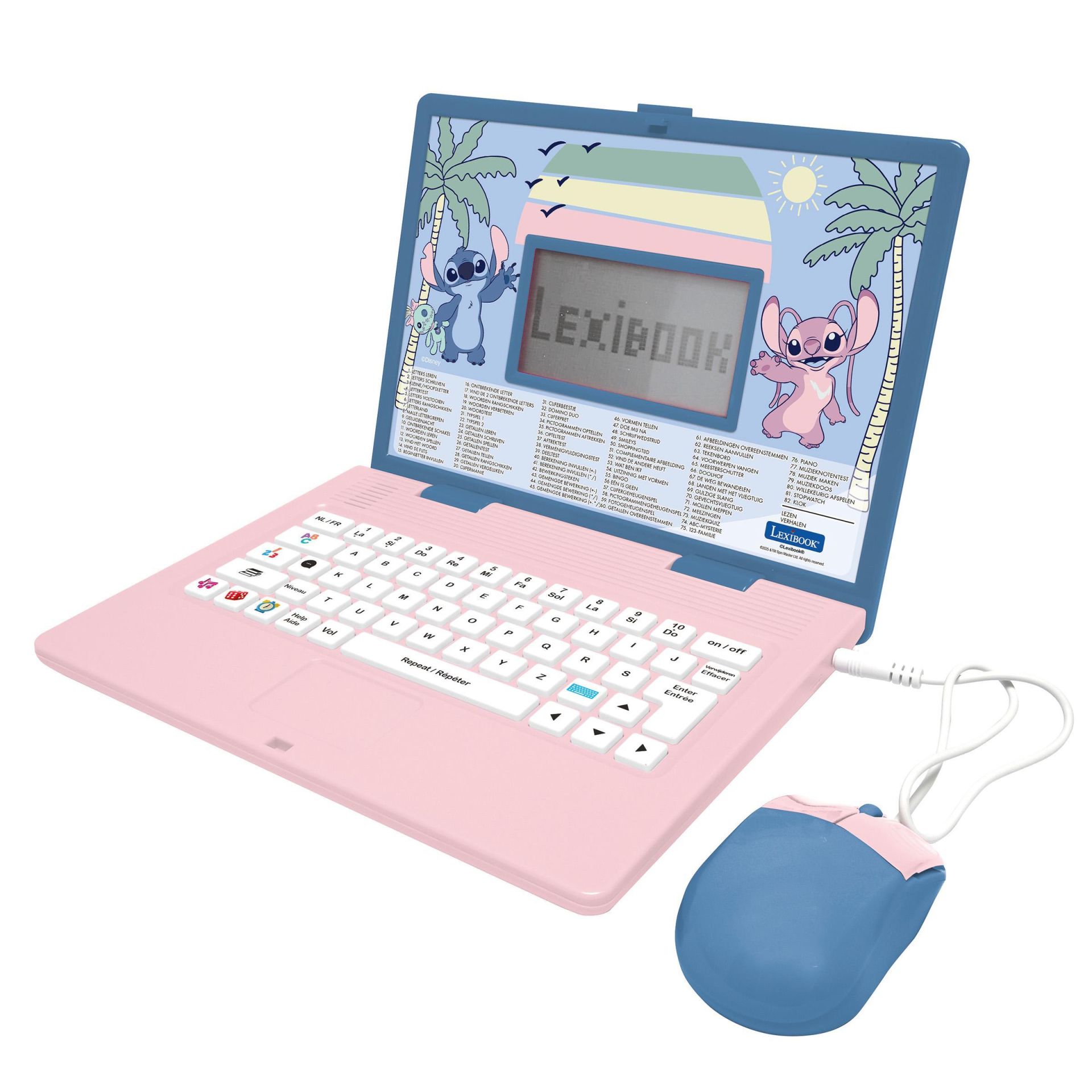 Disney Stitch  laptop met 82 activiteiten Nederlands of Frans