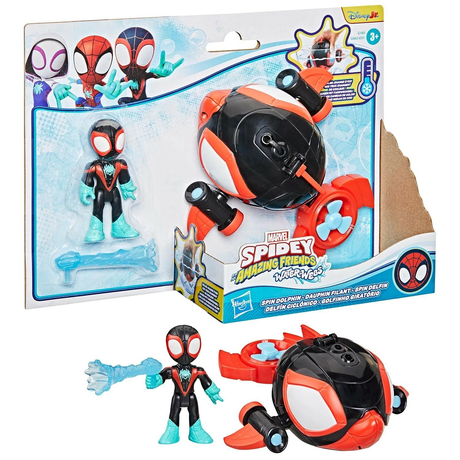 Spidey and His Amazing Friends Waterwebs Voertuig met figuur  - prijs per stuk