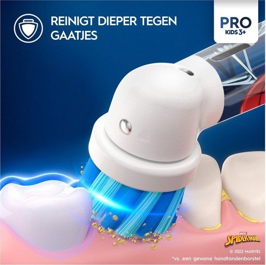 Oral-B Kids Spiderman Elektrische Tandenborstel Vitality Pro + opbergdoos