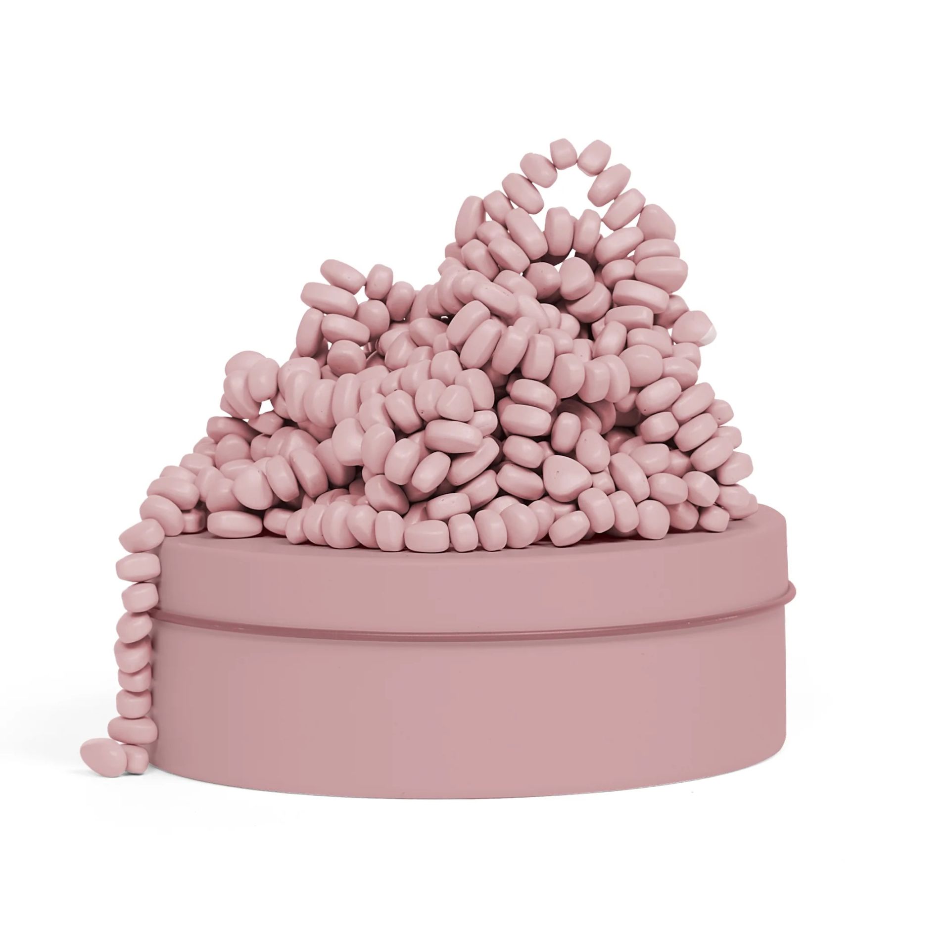 Speks Crags Magnetic Fidget Putty Neutral Rose - 9.5x9.5x3.8 cm - Roze
