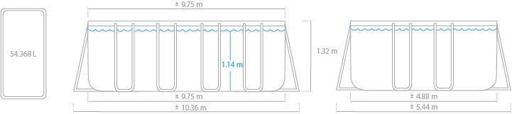 Intex Ultra XTR Zwembad 975x488x132 cm met Zandfilterpomp