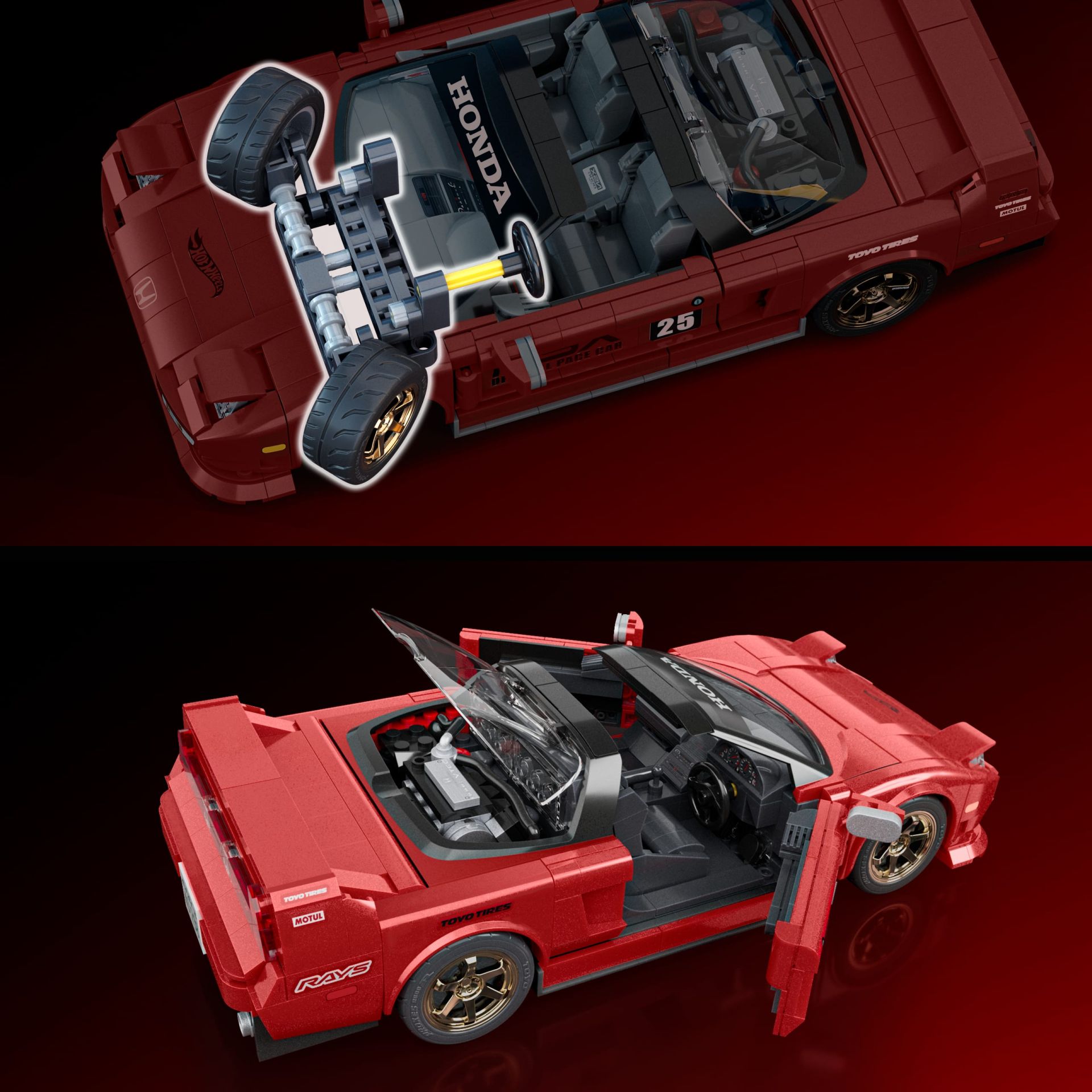 Mattel Brick Shop Hot Wheels 90 Acura NSX