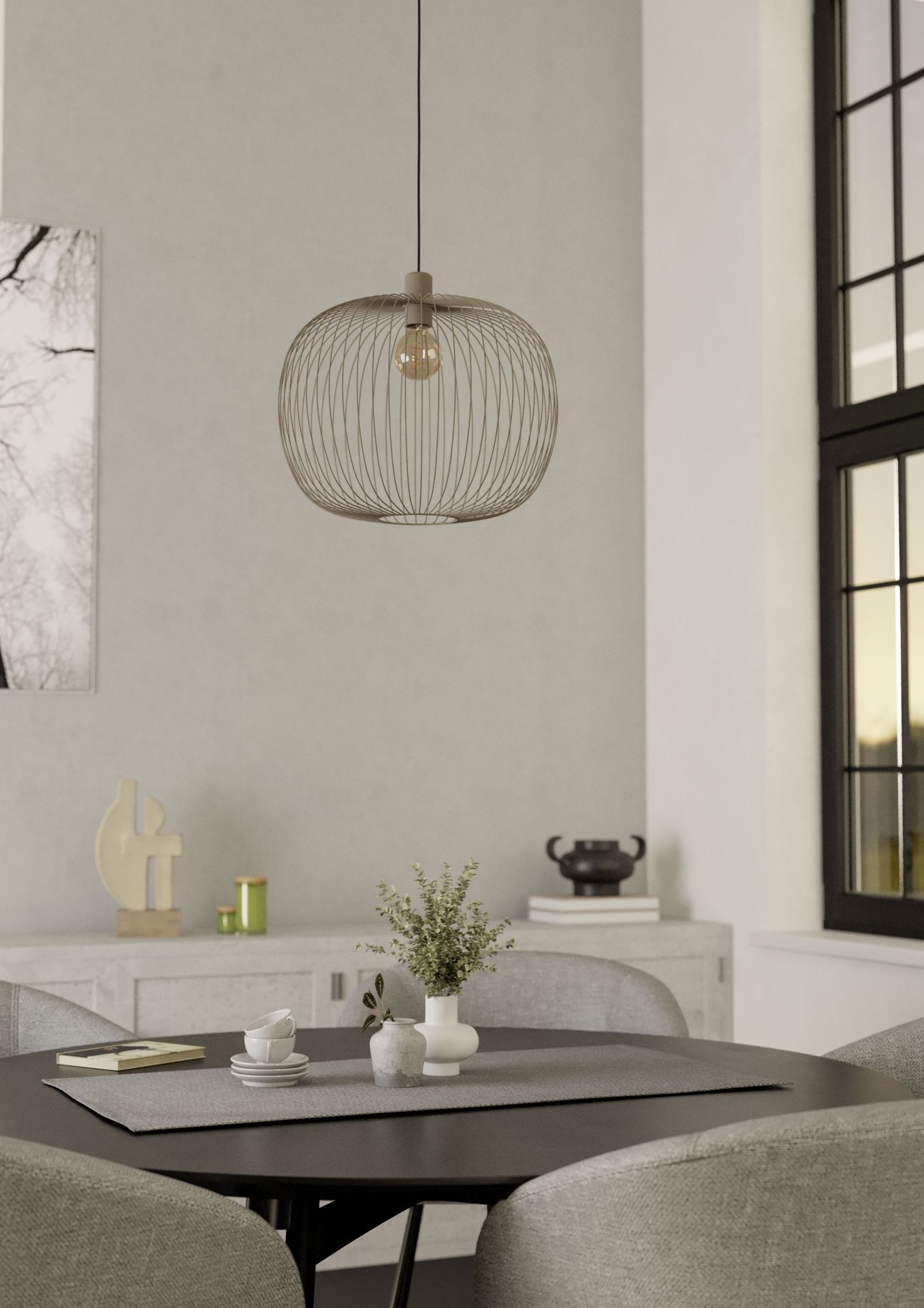 Eglo Lodods Hanglamp Zand 450mm E27