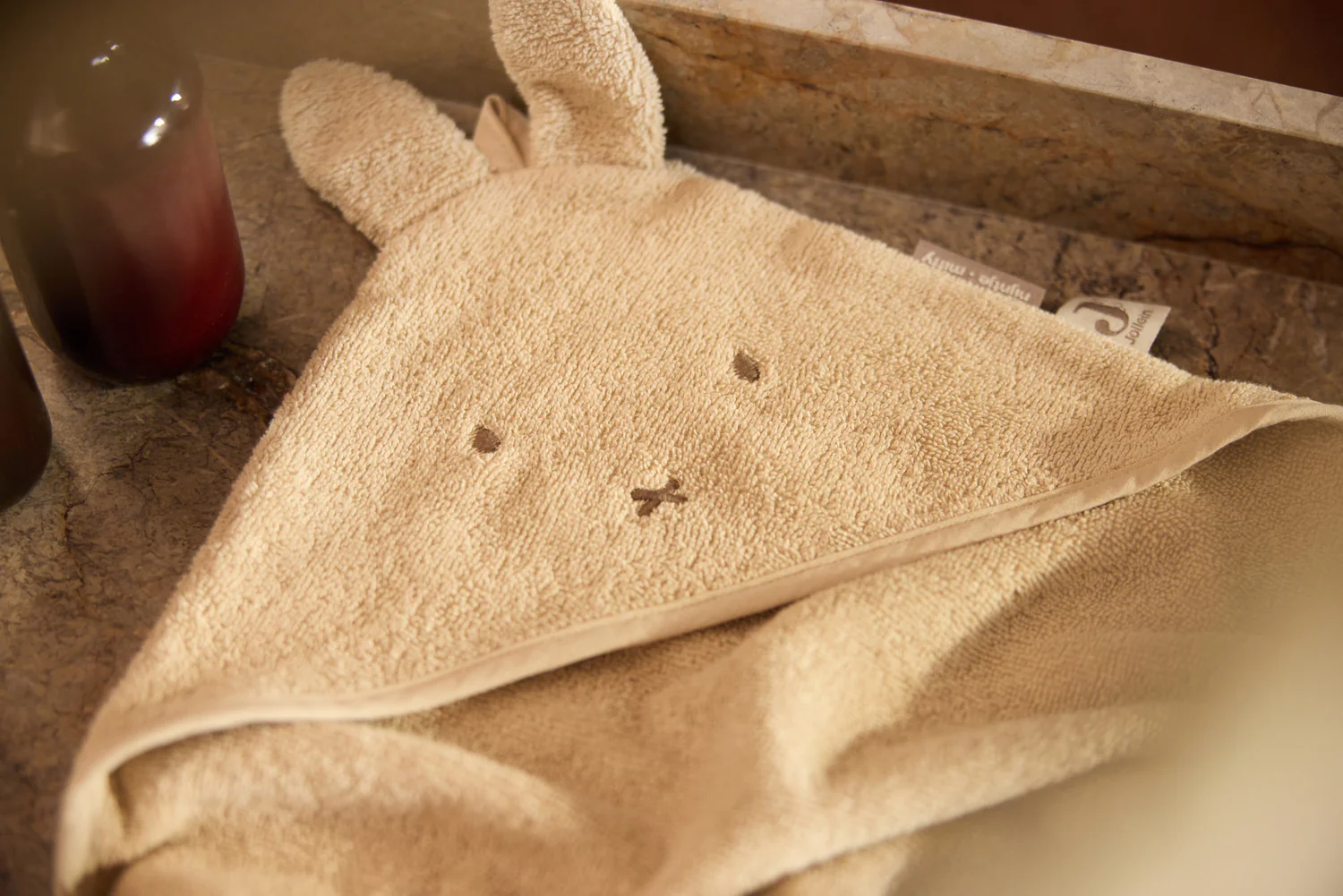 Jollein Badcape  Badstof  Miffy Warm Sand 75x75 cm