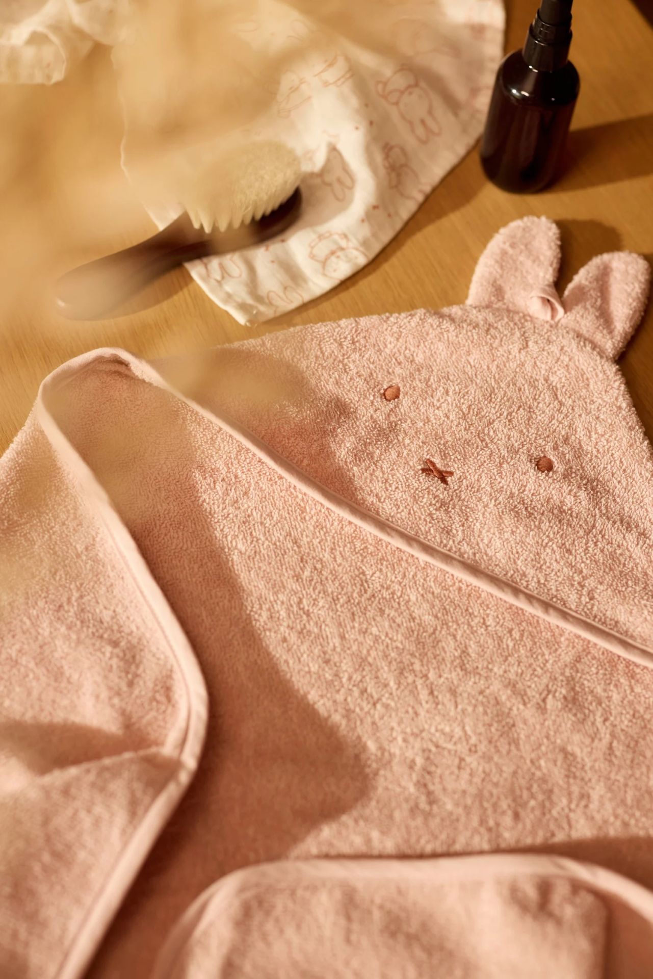 Jollein Badcape Badstof Miffy Silk Rose 75x75 cm