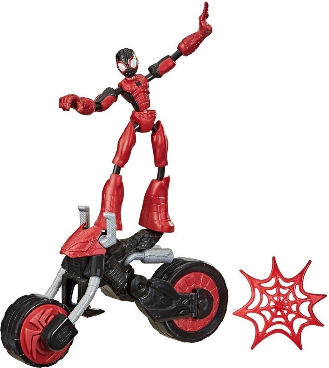 Spiderman Bend and Flex Rider. figuur en voertuig