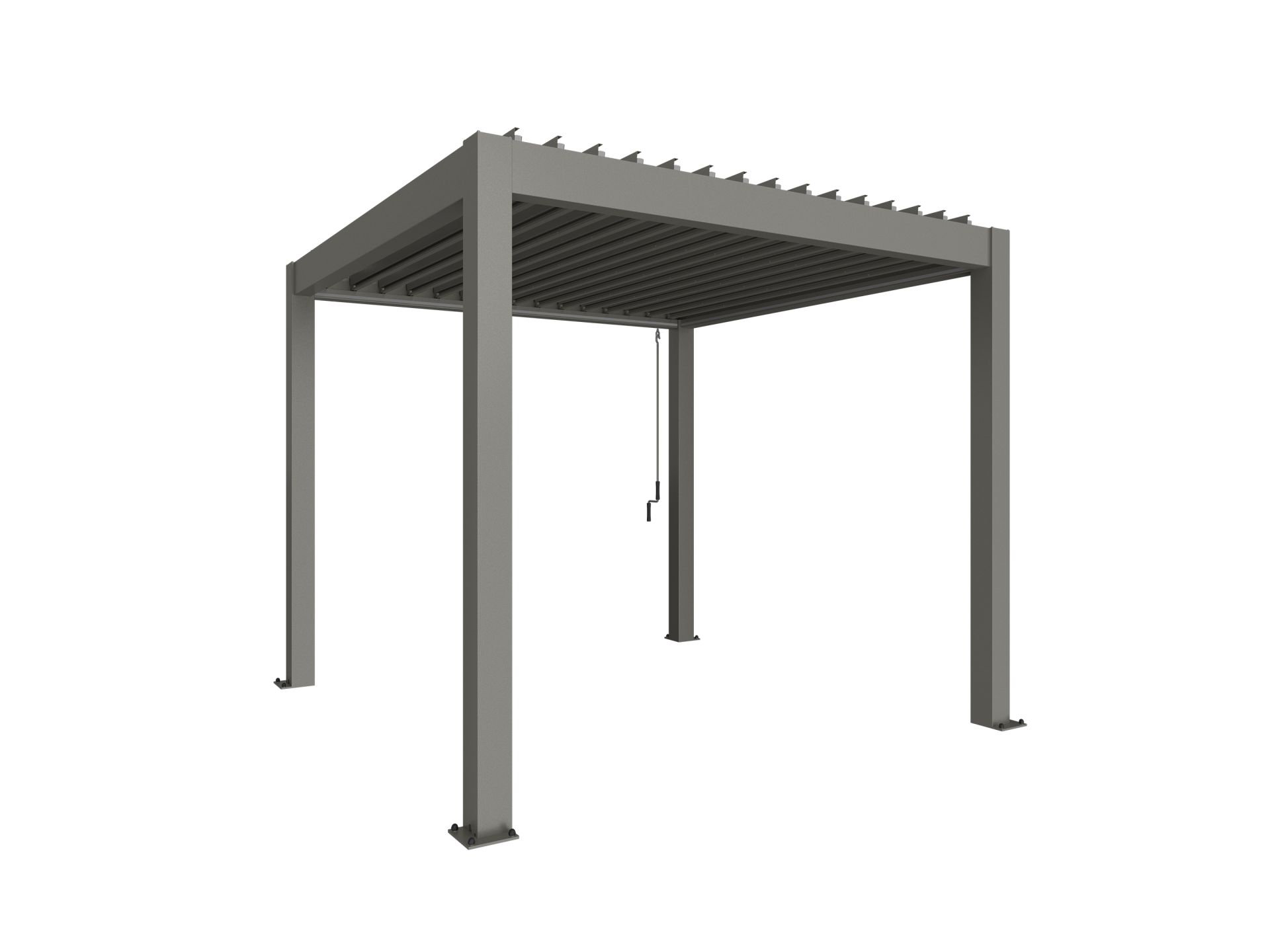 Biohort Pergola Metaal 3x3 m Kwartsgrijs
