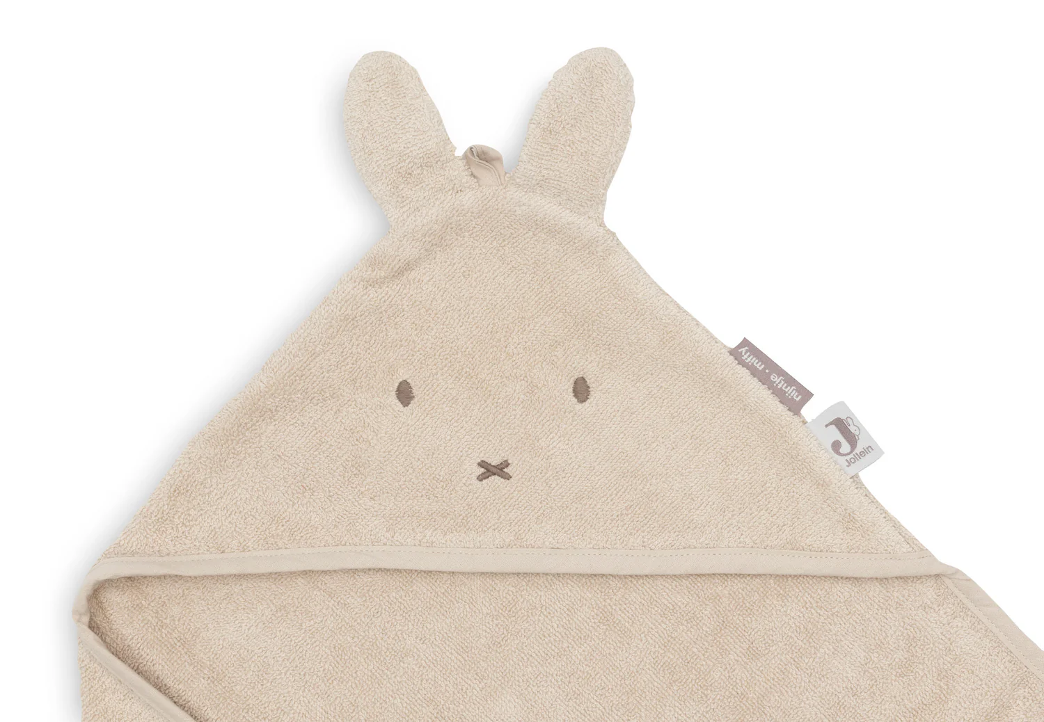 Jollein Badcape  Badstof  Miffy Warm Sand 75x75 cm