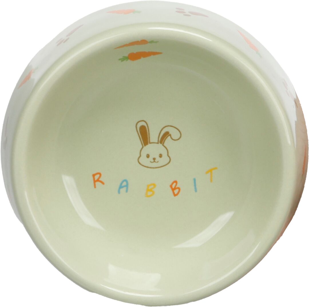 Flamingo Eet- en Drinkpot Konijn Rond Piccu 150 ml Lichtgroen