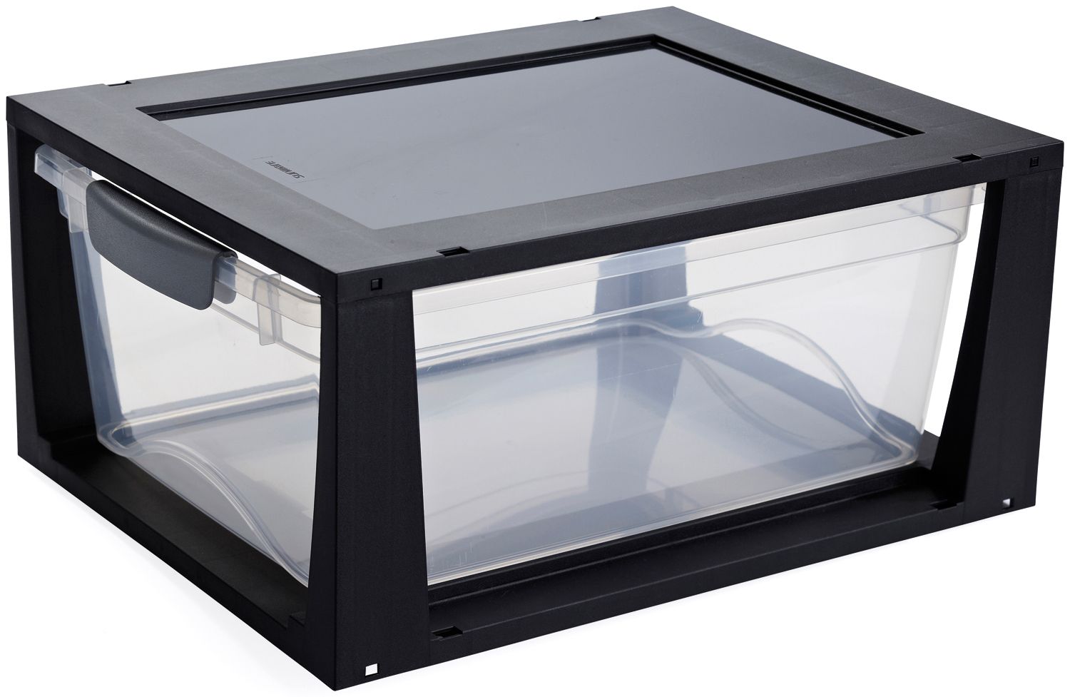 Sunware Drawer Unit 11l Omega Transparant/Zwart - 37.5x29.5x17.5 cm