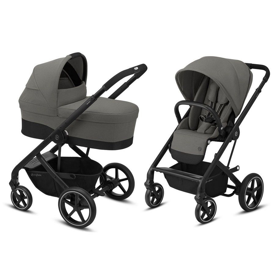 Cybex Draagmand kinderwagen Balios S soho grey mid grey