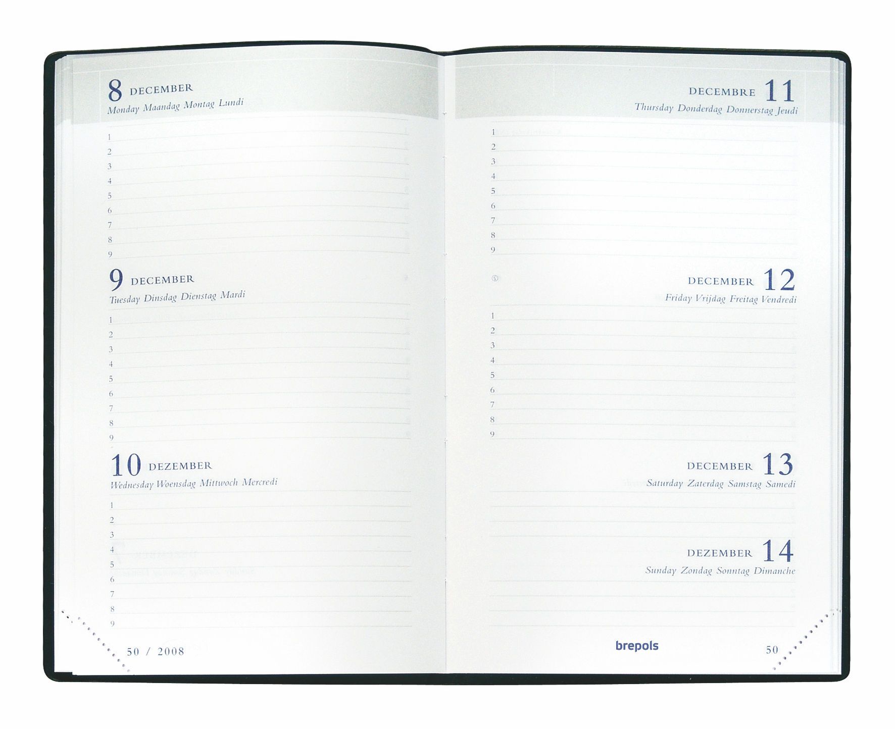 Brepols Schoolagenda 2026-27 Student Floral & Leaves 1week/2pag assorti 9x16 cm - per stuk