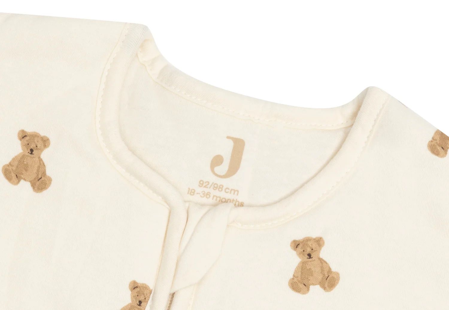 Jollein Slaapzak afritsbare Mouwen + Voeten M. Teddy Bear 92-98 cm