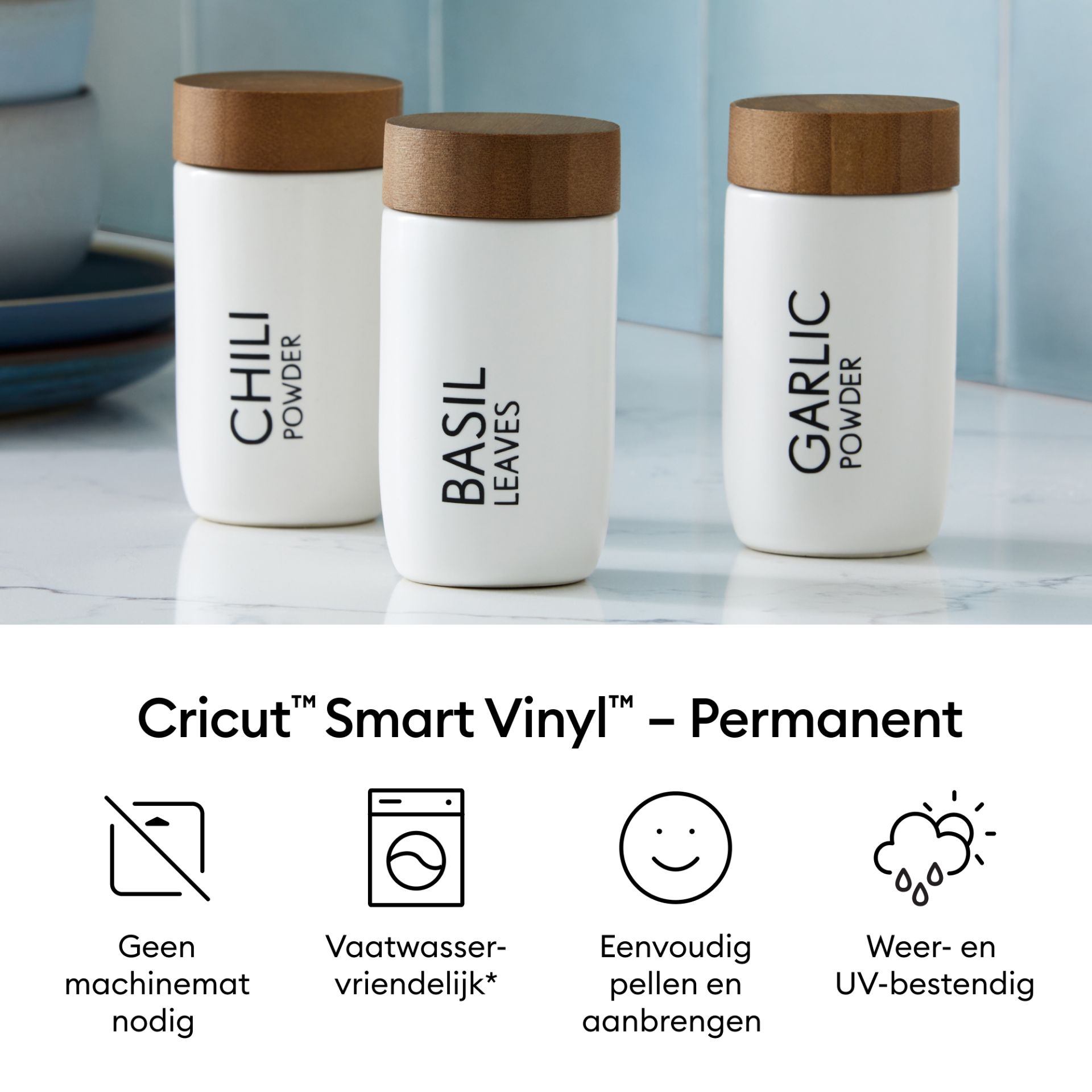 Cricut Joy Smart Vinyl Permanent 14x122cm - Zilver (1 vel)