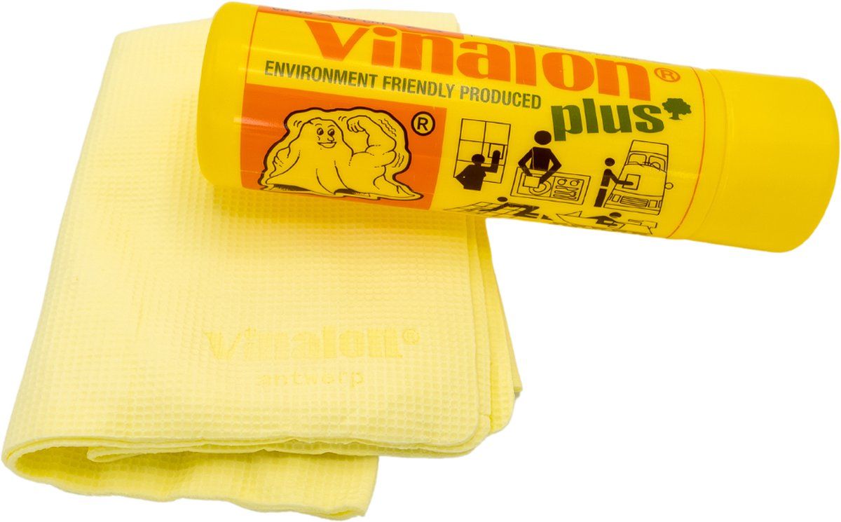 Vinalon Zeemvel Plus Geel 45x66 cm - in Koker