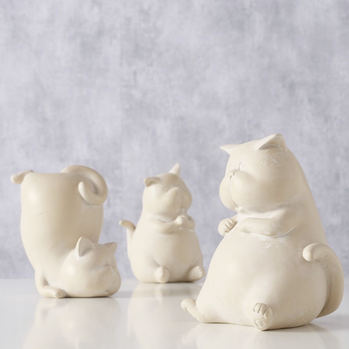 Boltze Home Kat Catty Beige 12.5cm - assorti - prijs per stuk