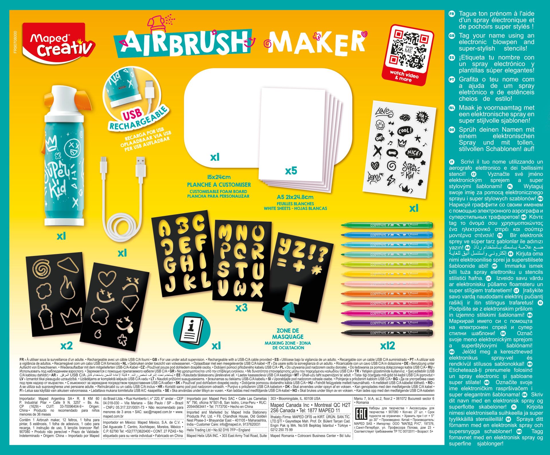 Maped Creativ Airbrush Maker set