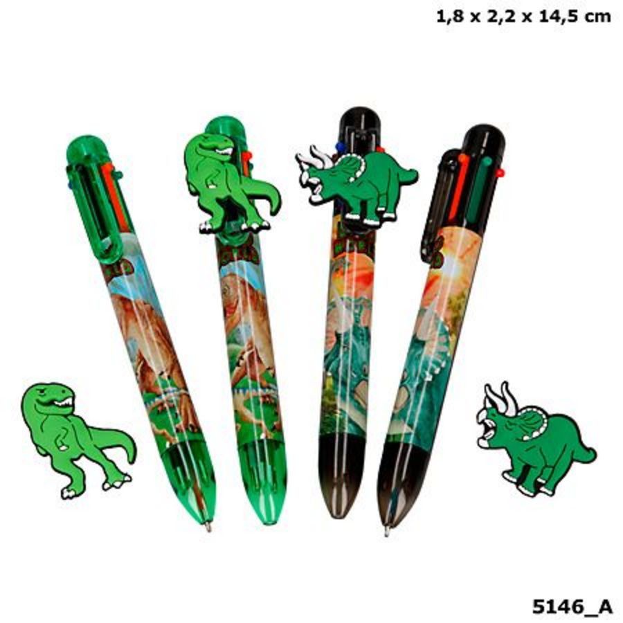 Pen met 6 Kleuren Dino World