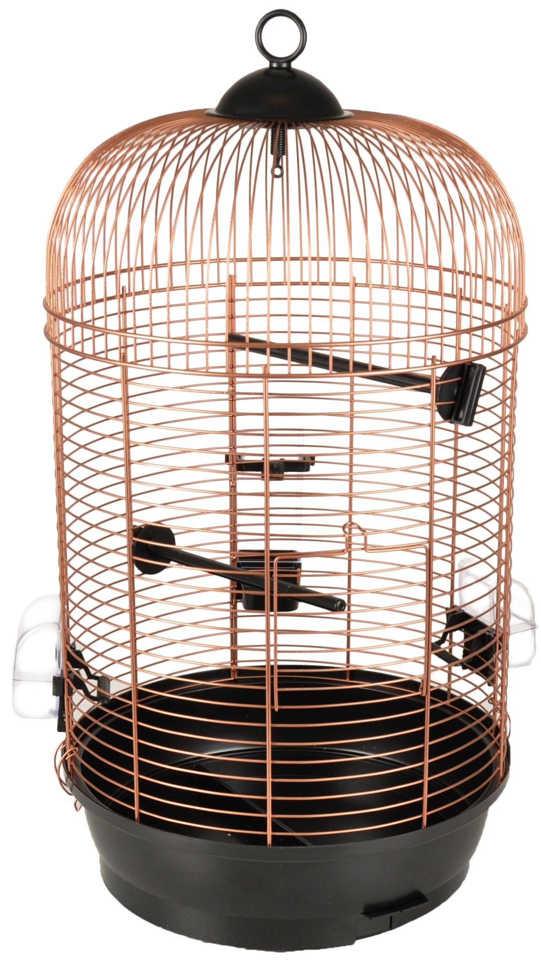 Flamingo Sanna Vogelkooi Koperkleur Parkietenkooi diameter 34 cm X Hoogte 67