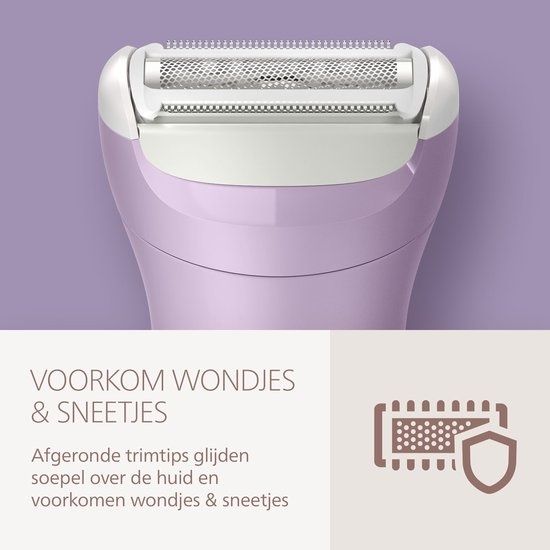 Philips Lady Shaver Series 6000, Draadloos, Wet & Dry