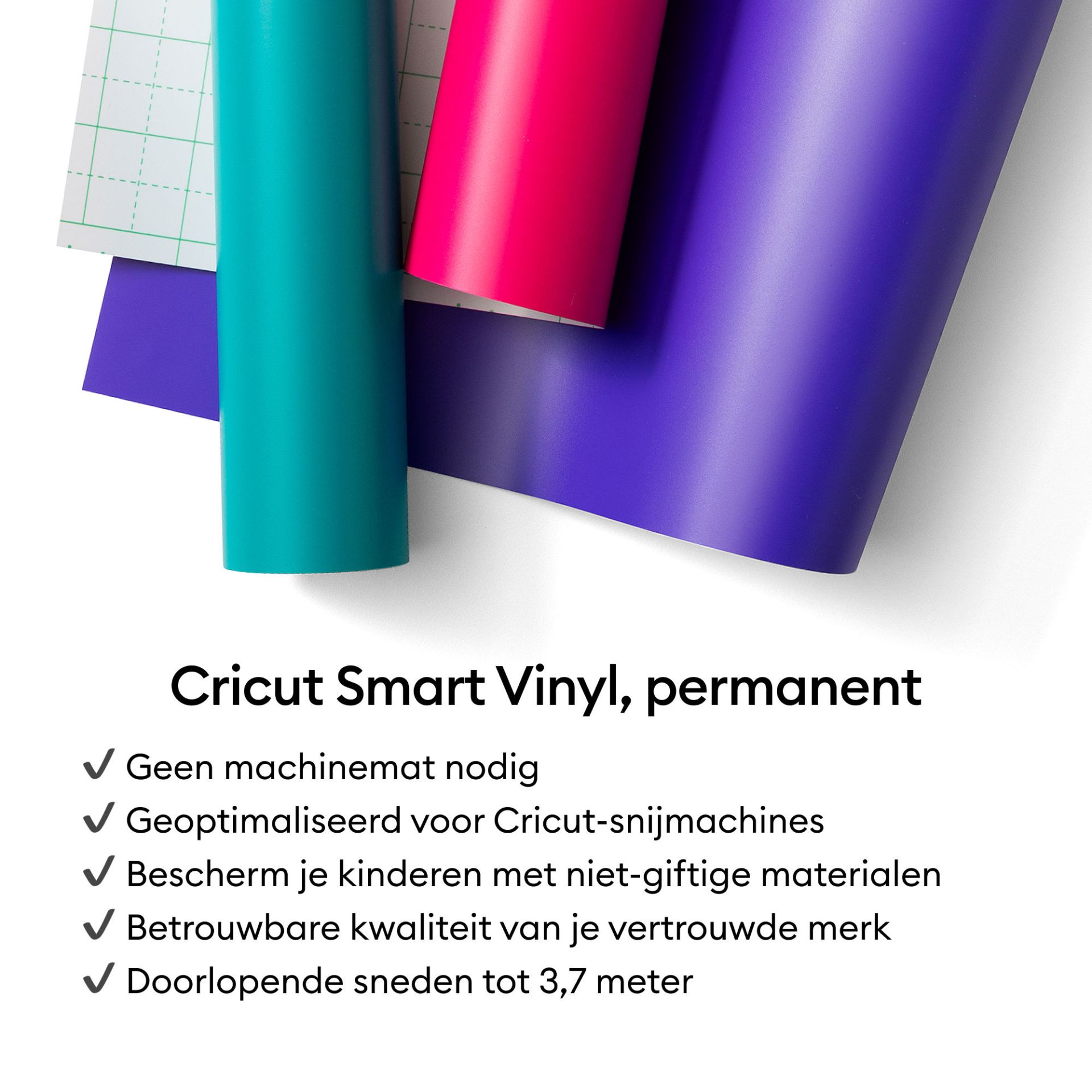Cricut Joy Smart Vinyl Permanent 14x122 cm - Goud met gloed (1 vel)