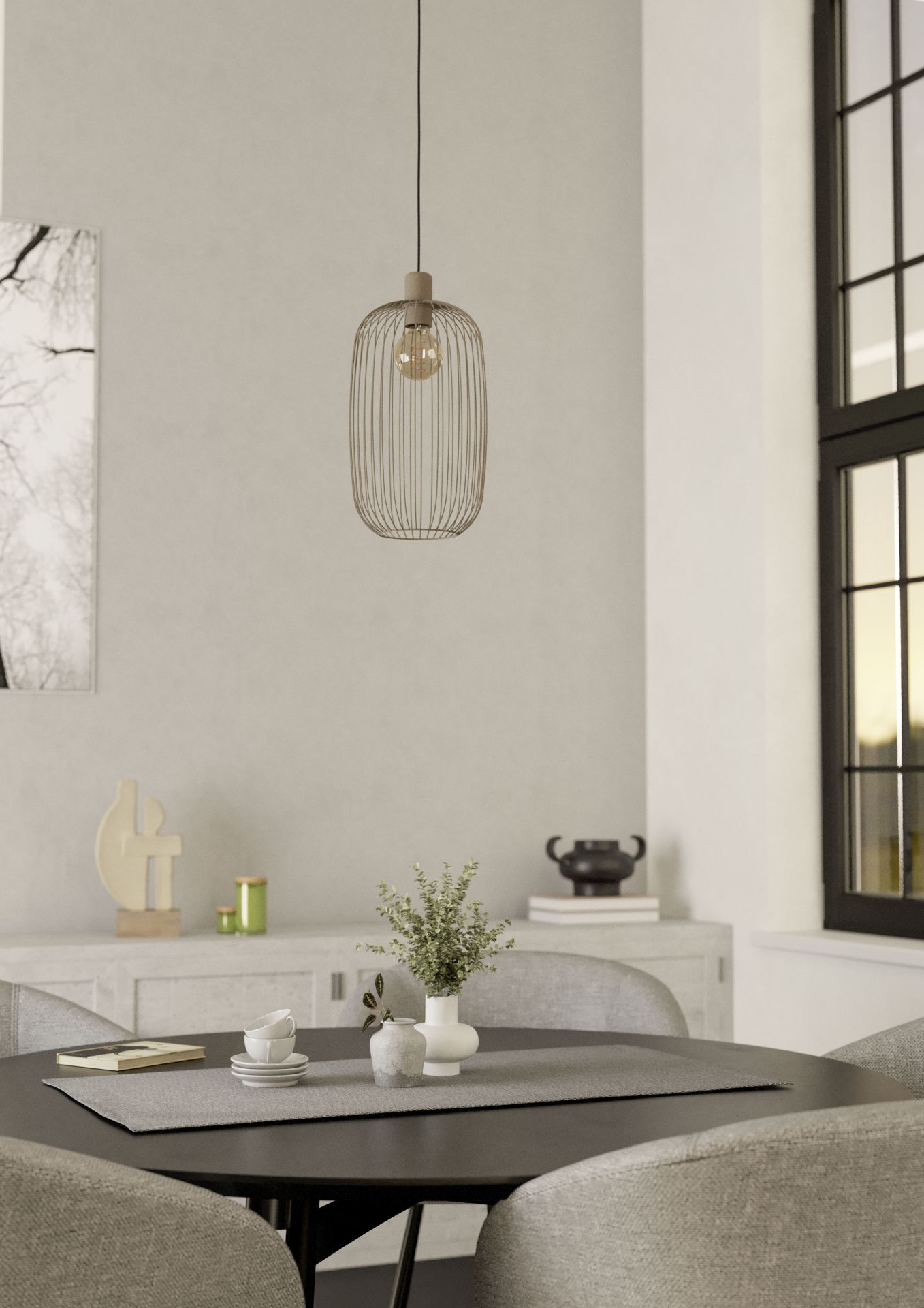 Eglo Lodods Hanglamp Zand 220mm E27