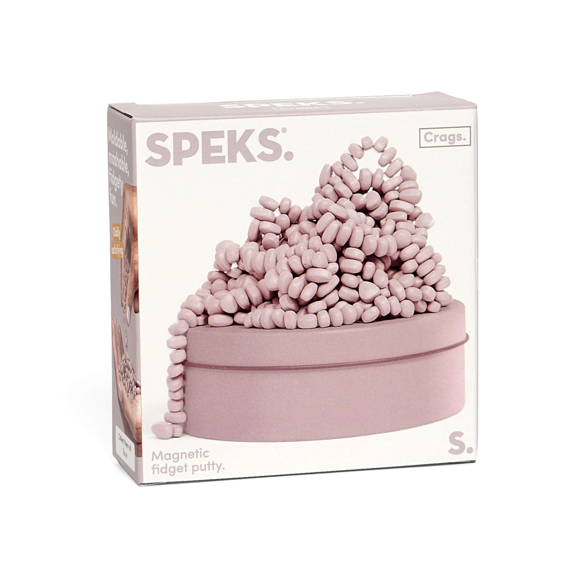 Speks Crags Magnetic Fidget Putty Neutral Rose - 9.5x9.5x3.8 cm - Roze