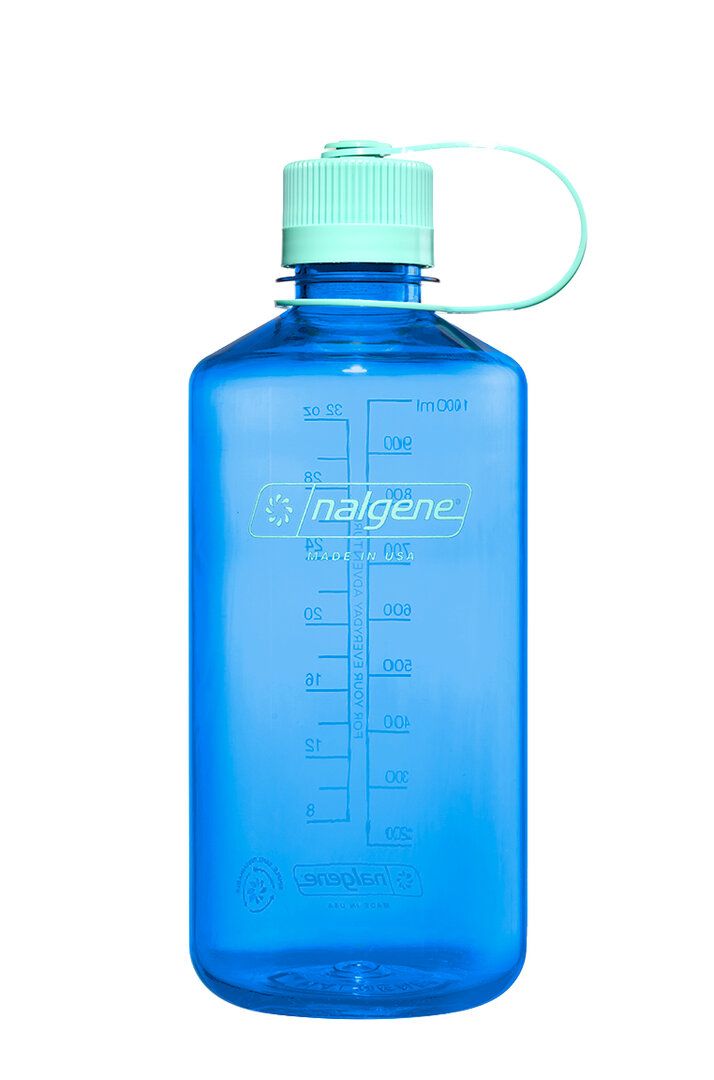 Nalgene Drinkfles Narrow-Mouth  1l  Cornflower Blue Lekvrij - Vaatwas en Diepvriesbestendig