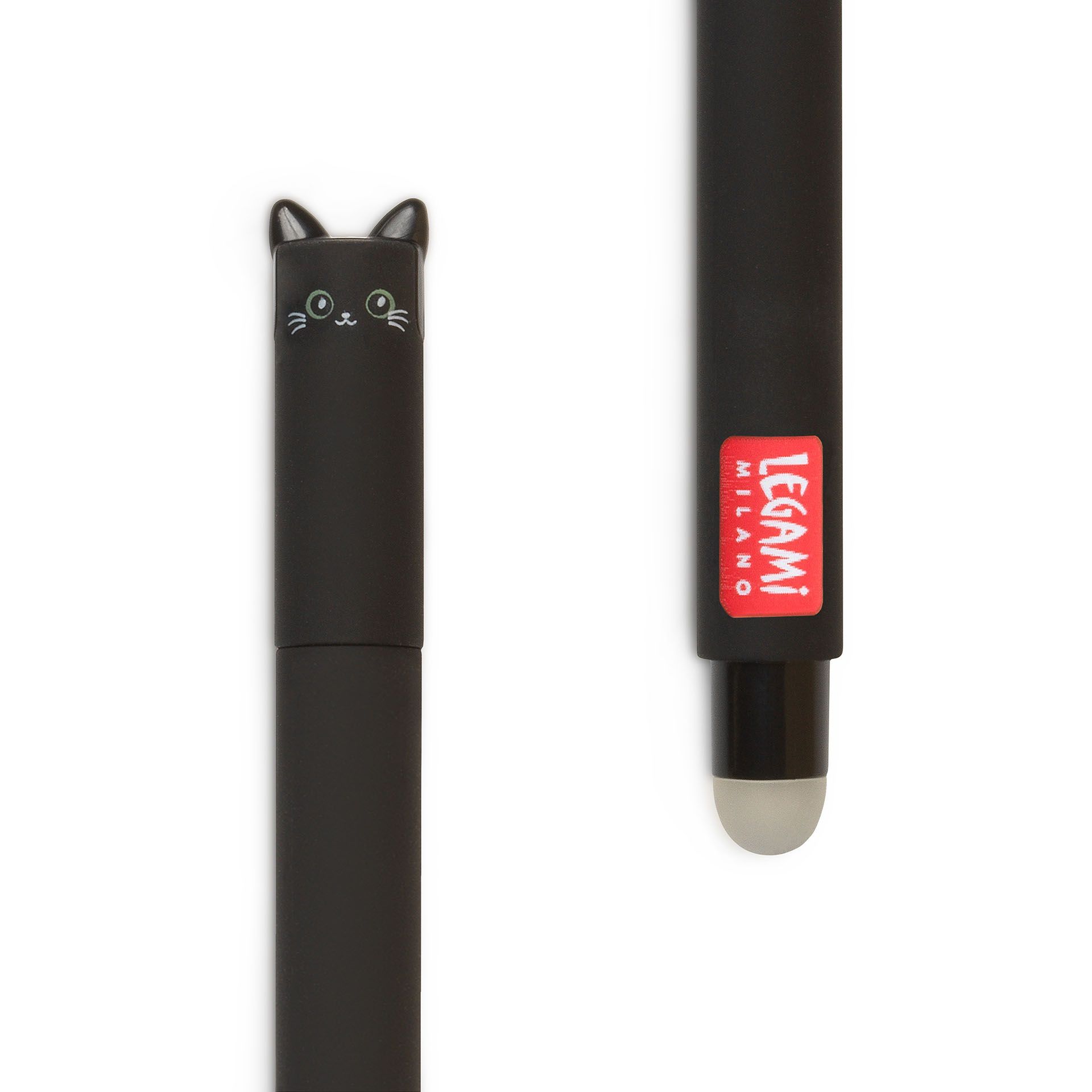 Legami Uitwisbare Balpen Kitty 0.7 mm - Zwart Schrijvend