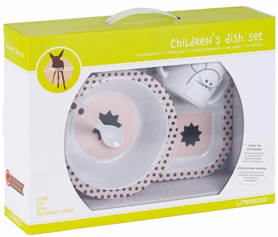 Lassig 4Kids Eetset Little Chums Mouse 4-delig