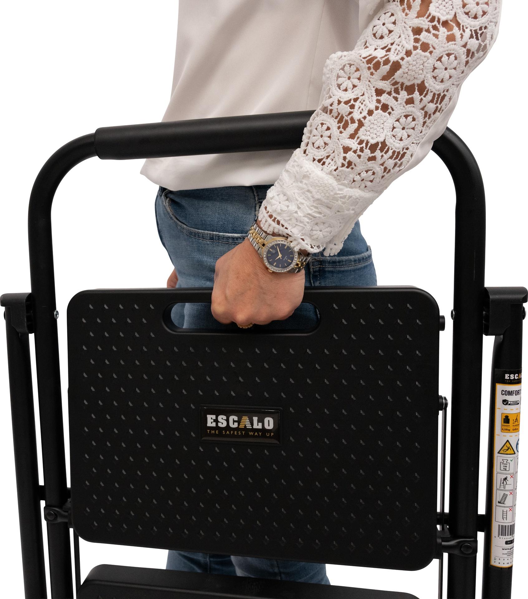Escalo Trapladder Comfort 3 Treden Zwart