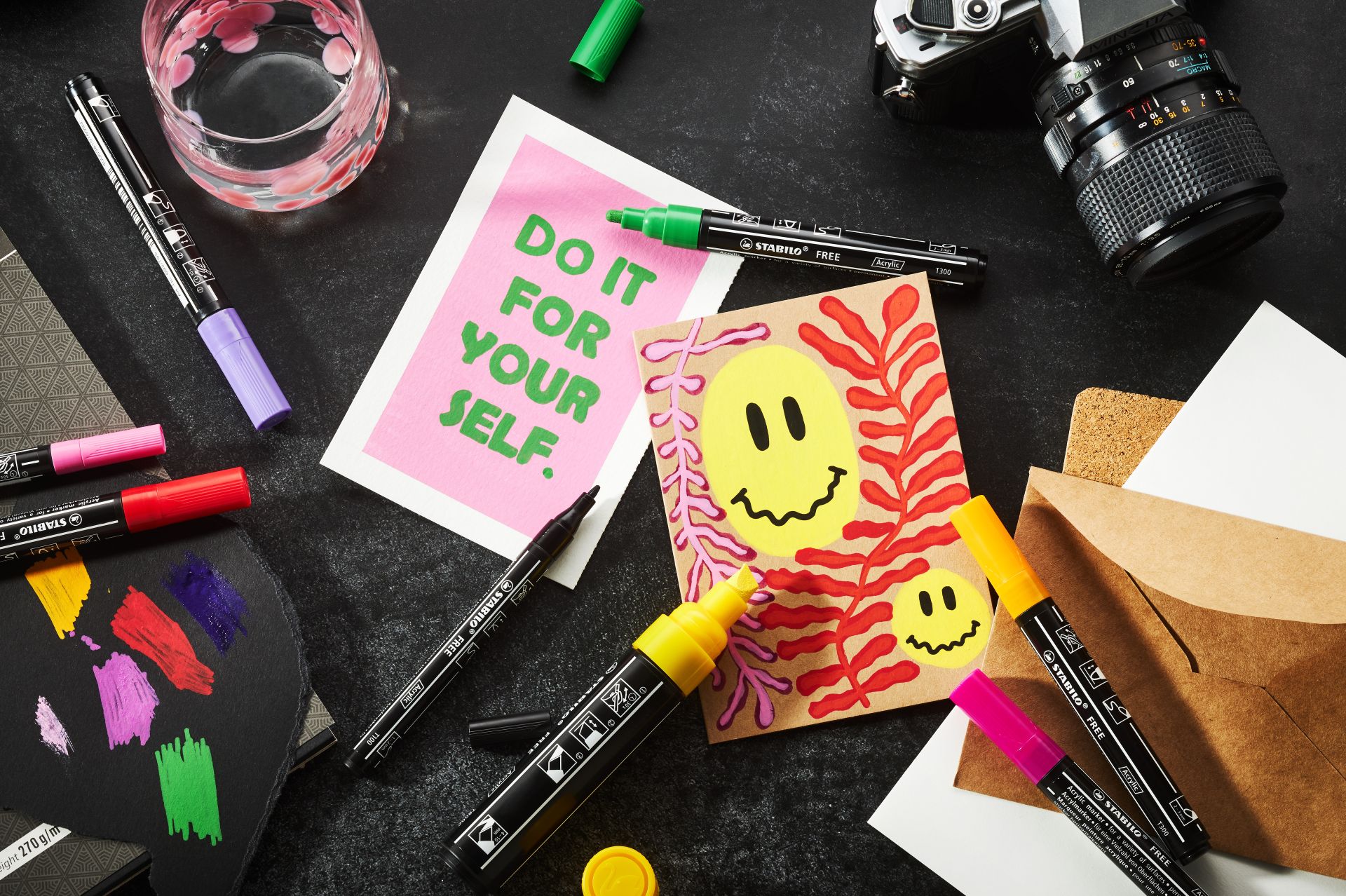 STABILO FREE Acryl Marker Arty T300 2-3 mm - 5 stuks