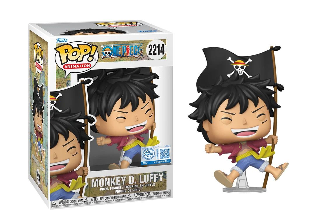 Funko Pop! Animation - One Piece: Luffy with Flag 2214
