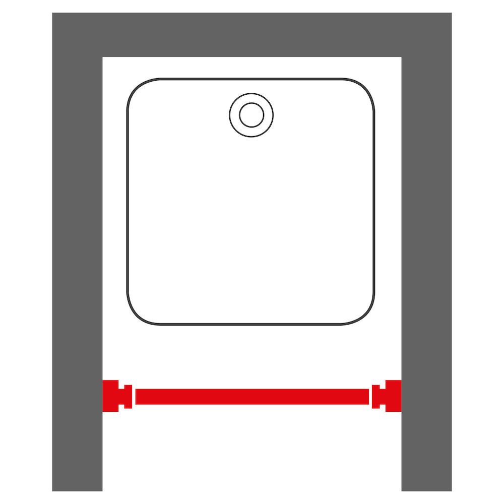 Sealskin Nr 1 T20 Douchestang 70-115 cm Zilver