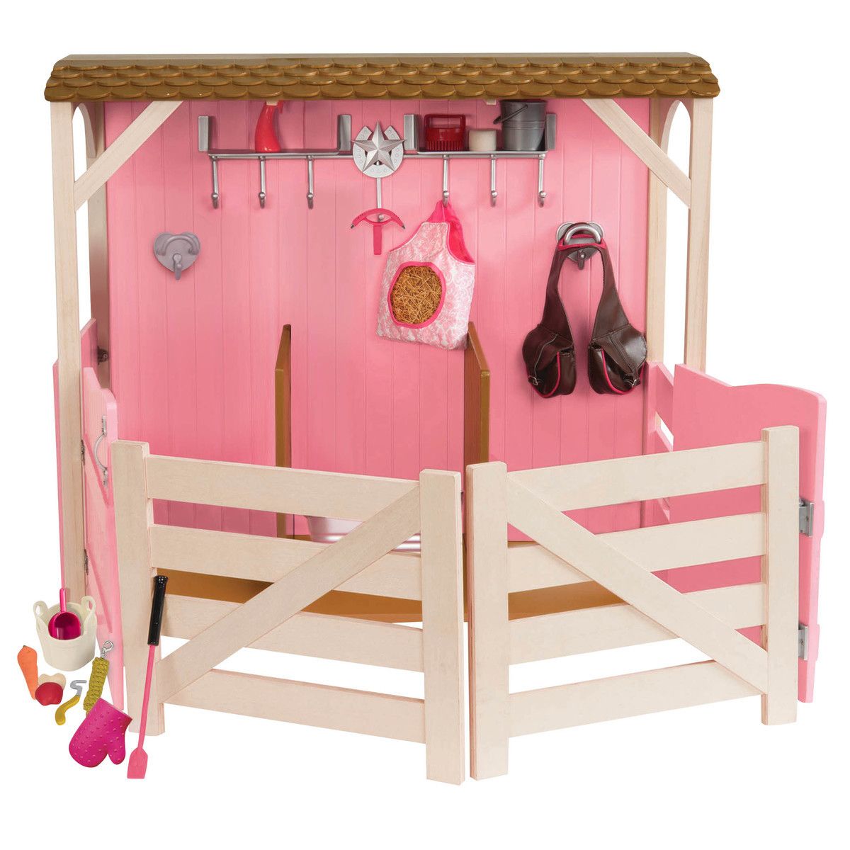 Our Generation Saddle up Stables, paardenstal met accessoires