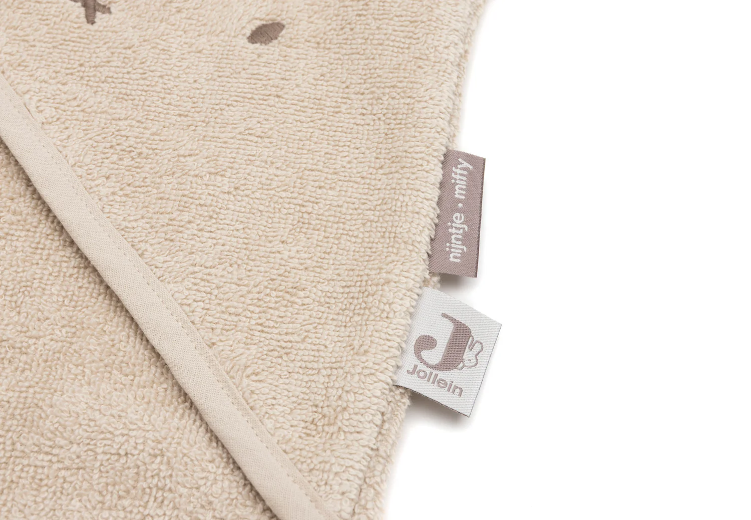 Jollein Badcape  Badstof  Miffy Warm Sand 75x75 cm