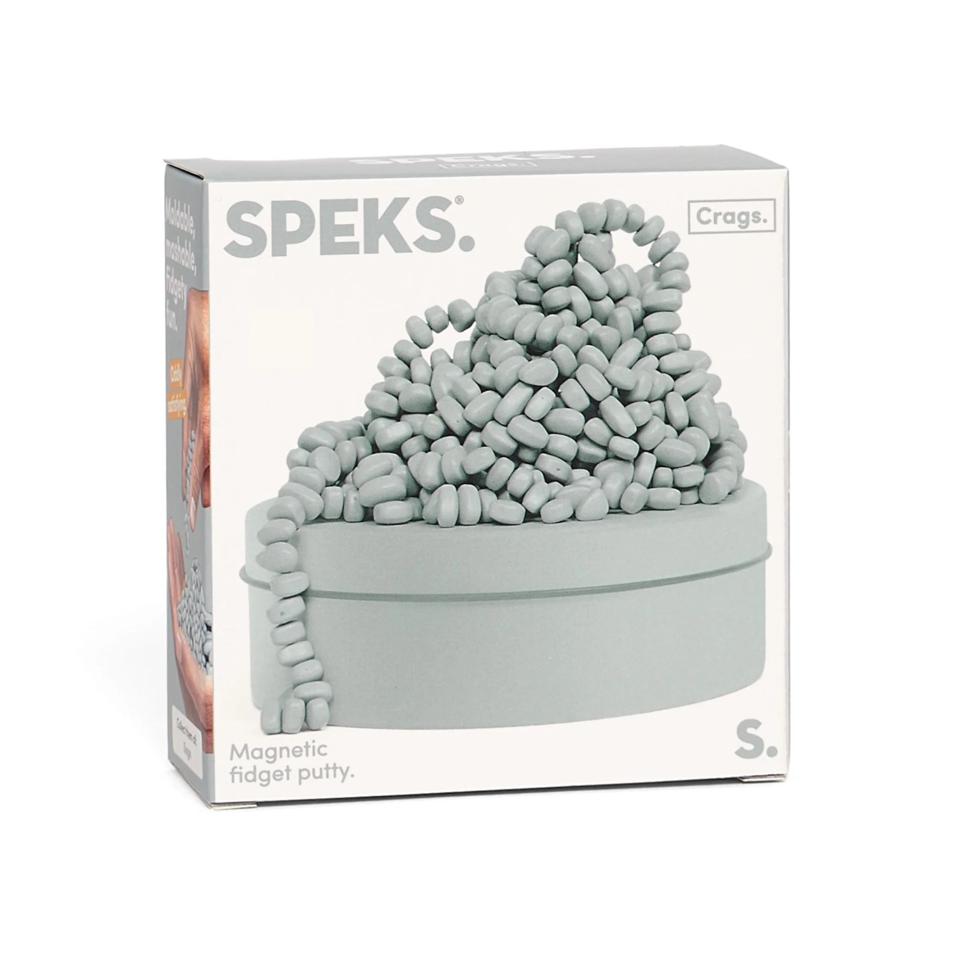 Speks Crags Magnetic Fidget Putty Neutral Sage - 9.5x9.5x3.8 cm - Groen